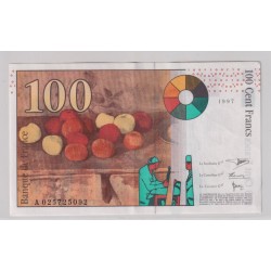 100 Francs Cézanne - 1997 - A - TTB+ 2