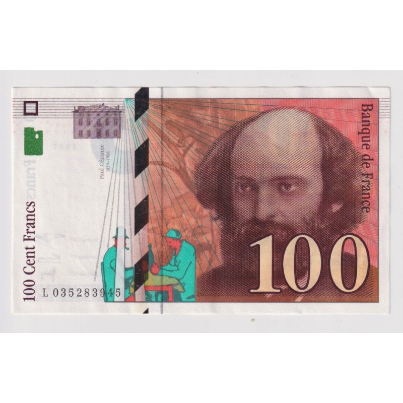 100 Francs Cézanne - 1997 - L - TTB