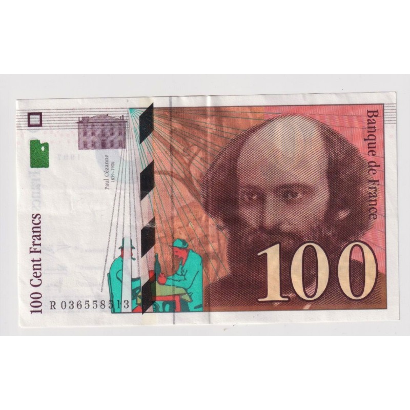 100 Francs Cézanne - 1997 - R - TTB+