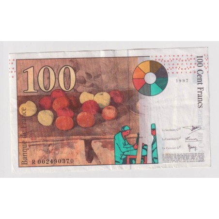 100 Francs Cézanne - 1997 - R - TTB+