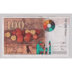 100 Francs Cézanne - 1997 - Q - TTB+ 2