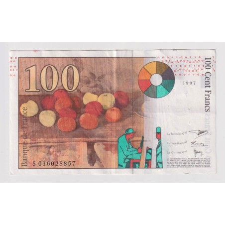 100 Francs Cézanne - 1997 - S - TTB+