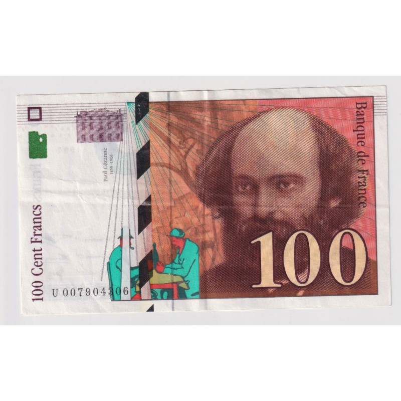 100 Francs Cézanne - 1997 - U - TTB+