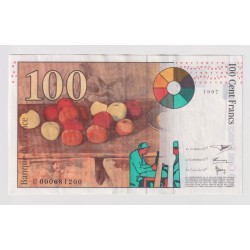 100 Francs Cézanne - 1997 - U - TTB+ 2