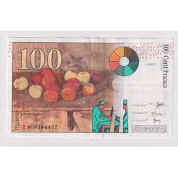 100 Francs Cézanne - 1997 - Y - TTB+ 2