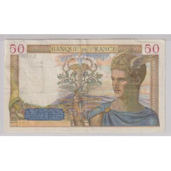 50 Francs cérès - 11.01.1940 - TTB+ 2