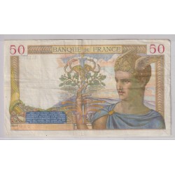 50 Francs cérès - 22.02.1940 - TTB+ 2