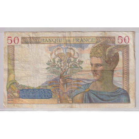 50 Francs cérès - 4.04.1940 - TB+