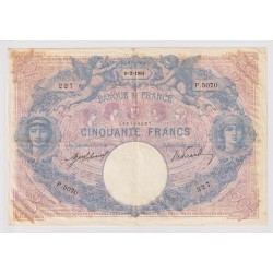 50 Francs Bleu et rose - 6.02.1914 - TB+