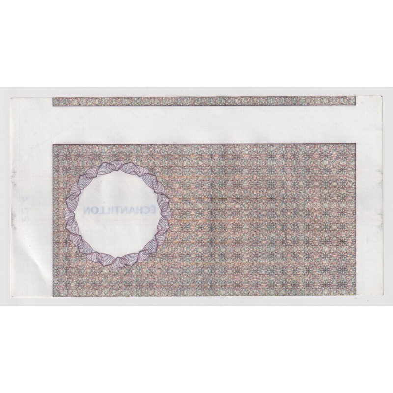 Billet - 200 Francs Montesquieu - Type Athéna échantillon BDF - Fauté coupe décalée