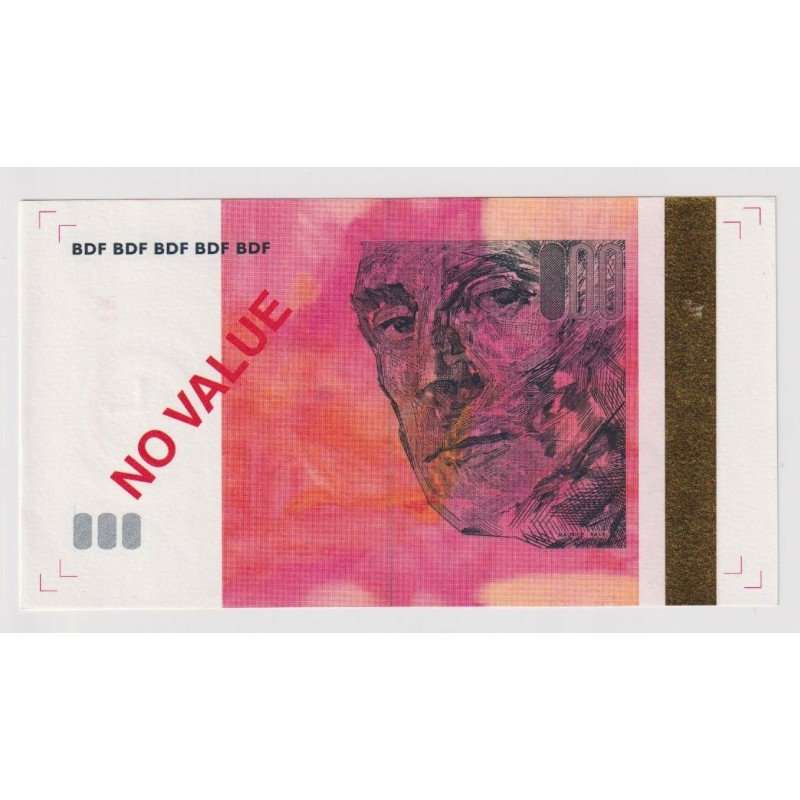 Billet - 20 Euro Ravel - échantillon no value - Neuf