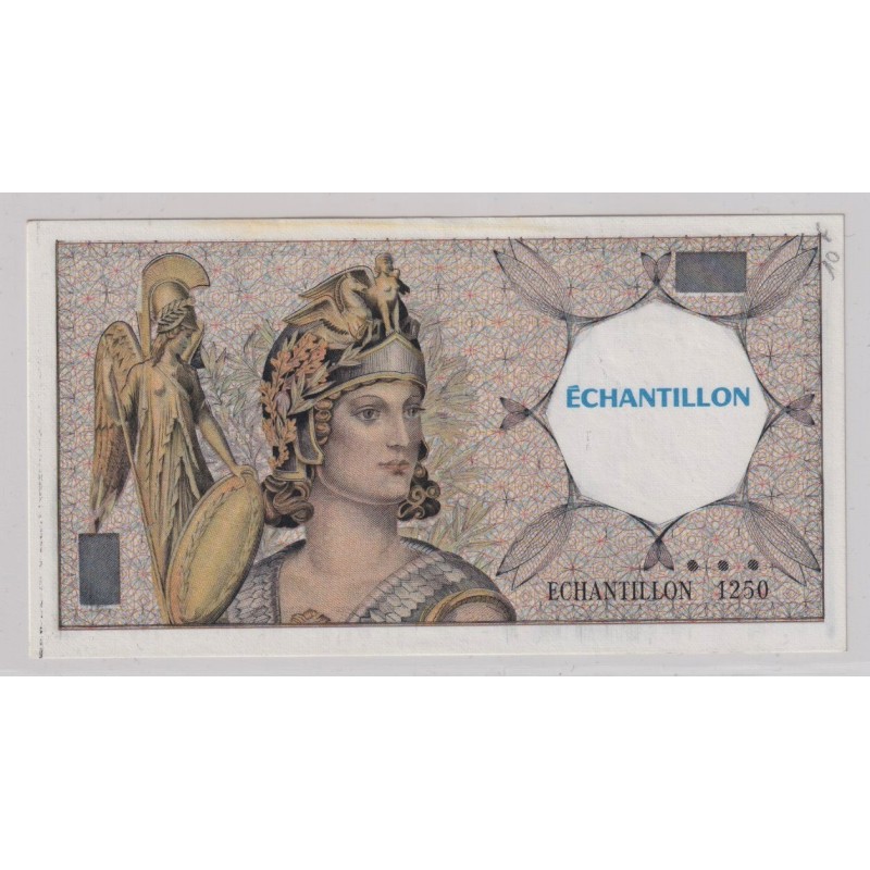 Billet - 50 Francs Quentin - Type Athéna échantillon BDF 