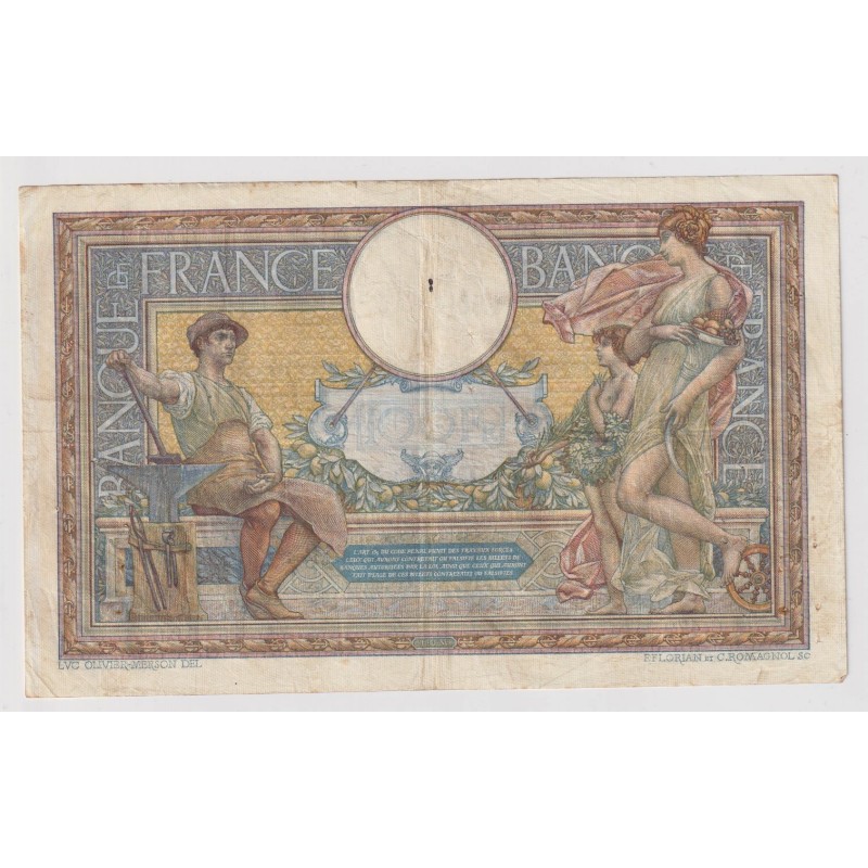 100 Francs L.O.M - 14.10.1908 - TTB