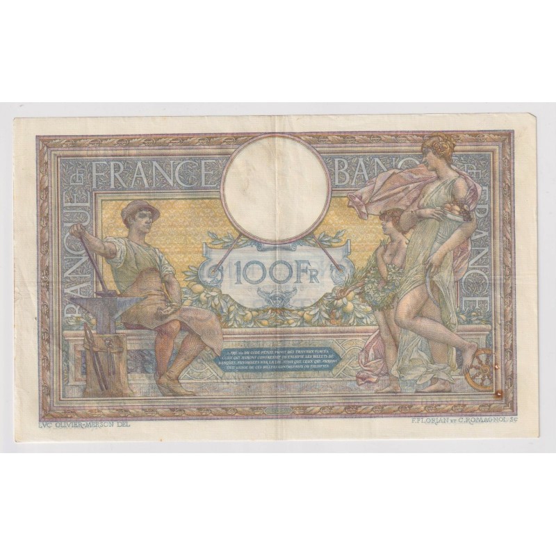 100 Francs Luc Olivier Merson - 22.09.1914 - TTB