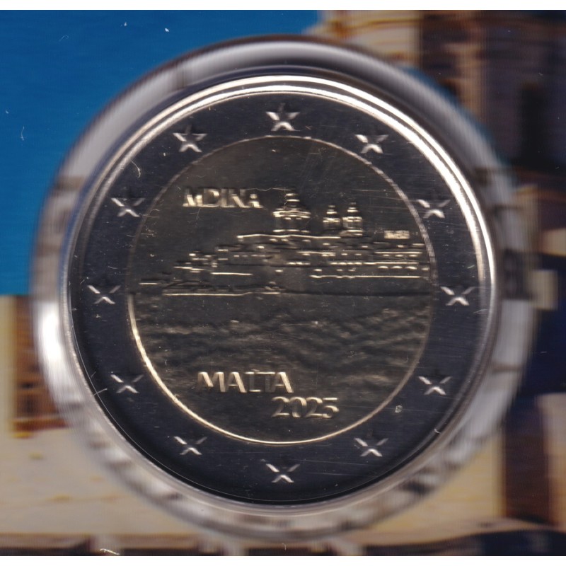 Malte - 2 Euro 2025 - Ville de Mdina - Brillant Universel