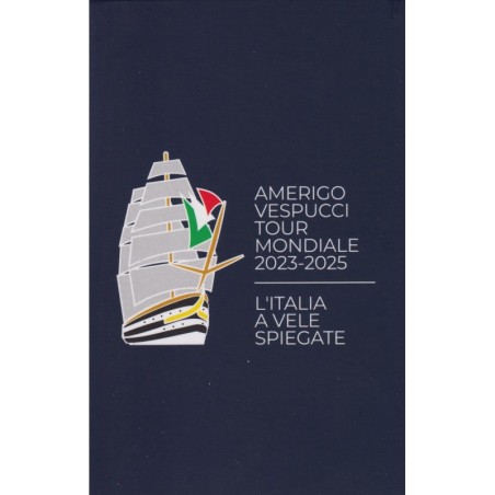 2€ Italie 2025 - Tour du monde du navire-école Amerigo Vespucci - Brillant Universel