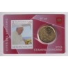 Coincard Vatican N°47 - 50 Cents 2023 - Pape François - Timbre et monnaie