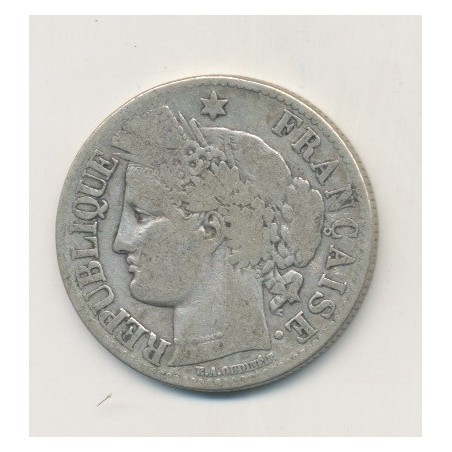 Cérès - 2 Francs - 1871 K Bordeaux - avec légende