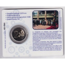 2€ Luxembourg 2025 - 25e anniversaire de l'Ascension au trône du Grand-Duc Henri - en couleur 2