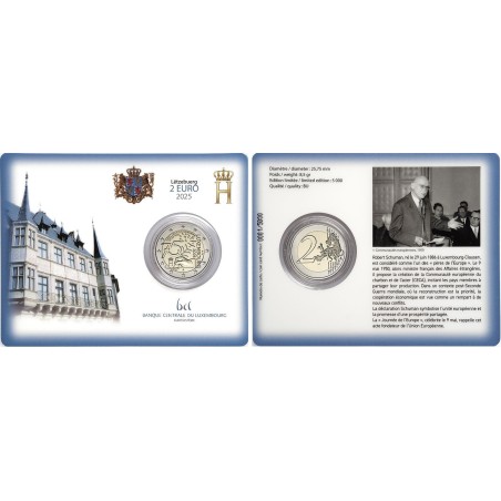 2€ Luxembourg 2025 - 75e anniversaire de la Déclaration Schuman 