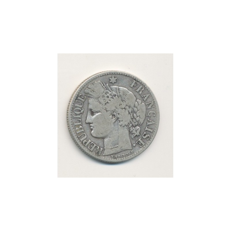 Cérès - 2 Francs - 1872 A Paris - avec légende