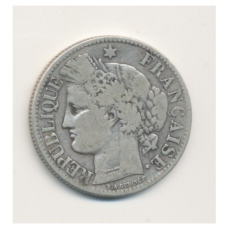 Cérès - 2 Francs - 1872 A Paris - avec légende