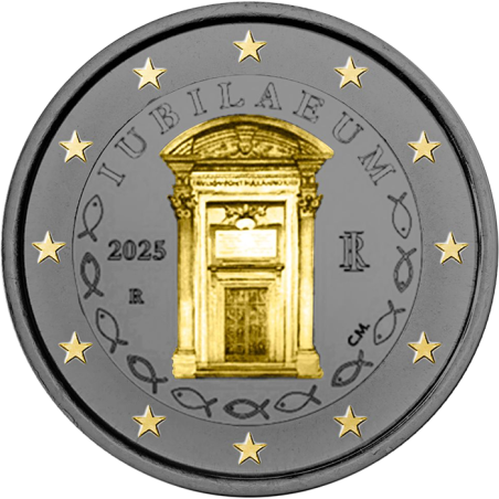 2€ Italie 2025 - Jubilé 2025 - Finition Ruthénium