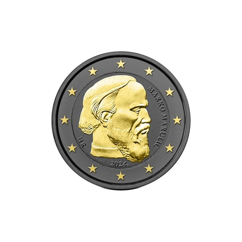 2€ Croatie 2024 - 500e anniversaire de la mort de Marko Marulić - Finition Ruthénium