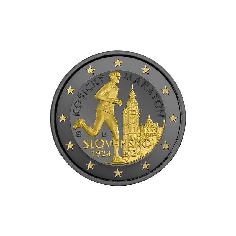 2€ Slovaquie 2024 - 100 ans du marathon international de Košice - Finition Ruthénium