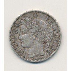 Cérès - 2 Francs - 1872 K Bordeaux - avec légende