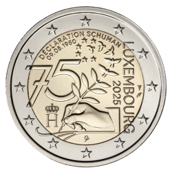 2€ Luxembourg 2025 - 75e anniversaire de la Déclaration Schuman - UNC 