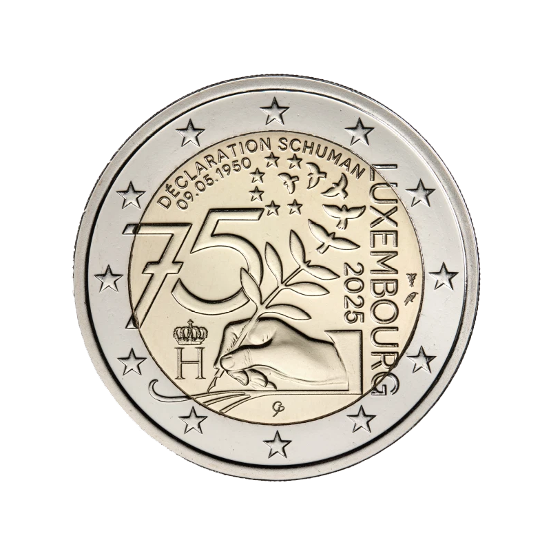 2€ Luxembourg 2025 - 75e anniversaire de la Déclaration Schuman - UNC 