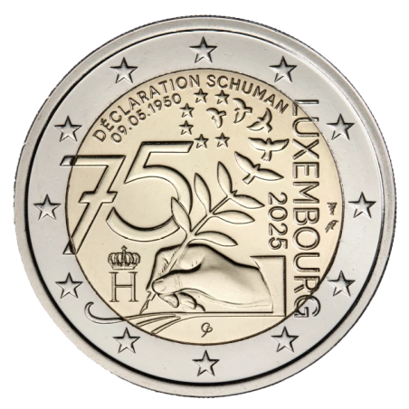 2€ Luxembourg 2025 - 75e anniversaire de la Déclaration Schuman - UNC 