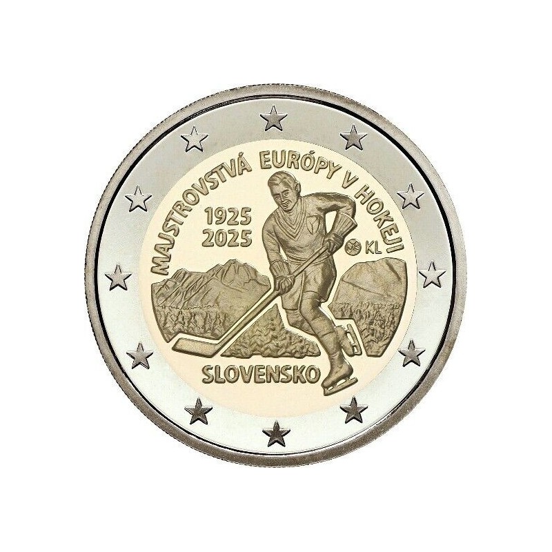 2€ Slovaquie 2025 - Championnats d'Europe de hockey sur glace