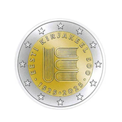 2€ Estonie 2025 - 500 ans littérature estonienne