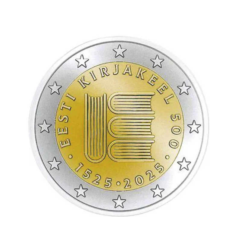 2€ Estonie 2025 - 500 ans littérature estonienne