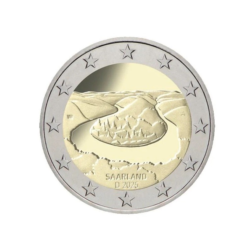  2€ Allemagne 2025 - Saarland – Méandre de la Sarre 