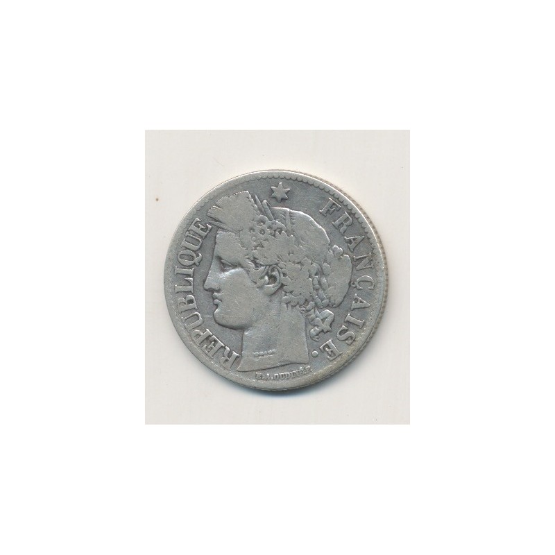 Cérès - 2 Francs - 1873 A Paris - avec légende