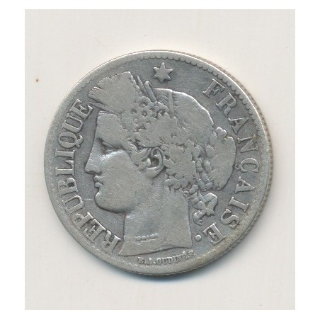 Cérès - 2 Francs - 1873 A Paris - avec légende
