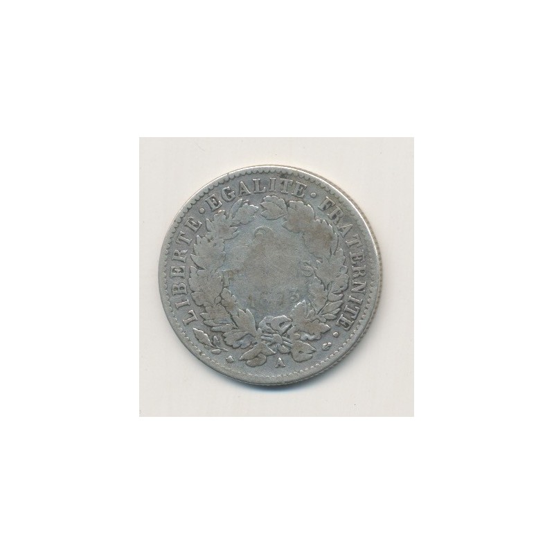 Cérès - 2 Francs - 1873 A Paris - avec légende