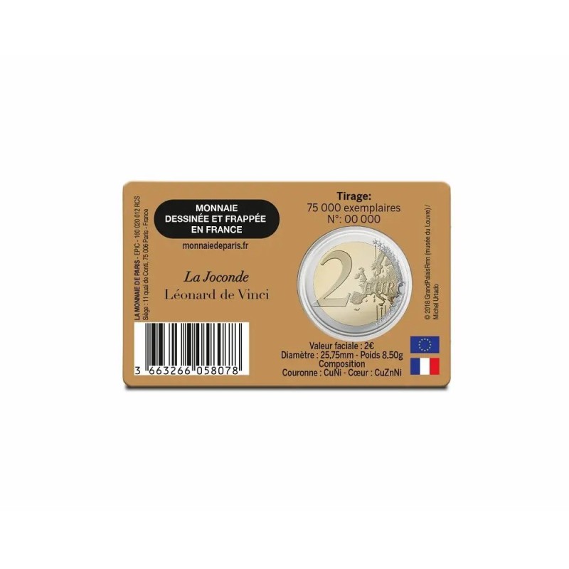 2 Euro 2025 - Musée du Louvre - La Joconde