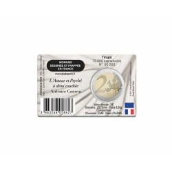 2 Euro 2025 - Musée du Louvre - Coincard L'amour et psyché à demi couchée 2