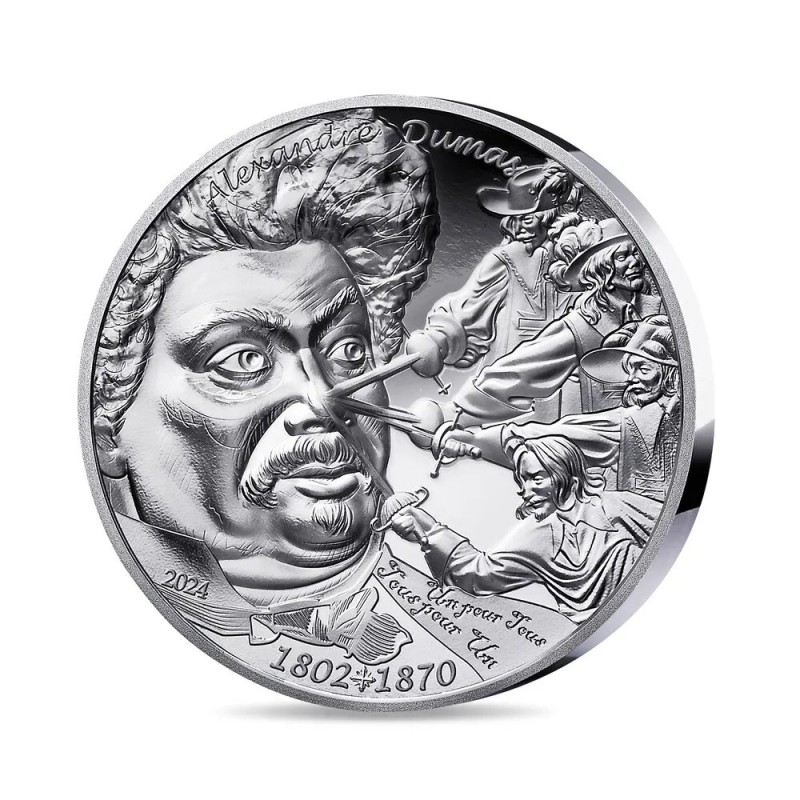 20 Euro 2024 - Alexandre dumas - L'art de la plume - argent BE