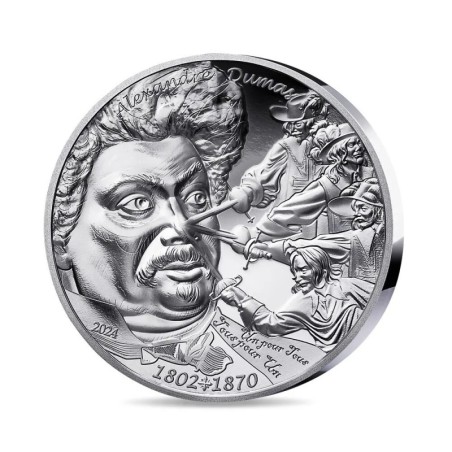 20 Euro 2024 - Alexandre dumas - L'art de la plume - argent BE