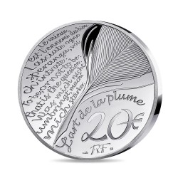 20 Euro 2024 - Alexandre dumas - L'art de la plume - argent BE 2