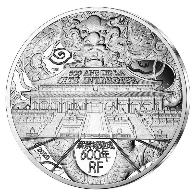 10 Euro 2020 - Cité interdite - Unesco - argent BE