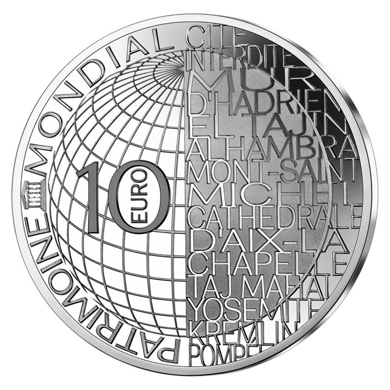 10 Euro 2020 - Cité interdite - Unesco - argent BE