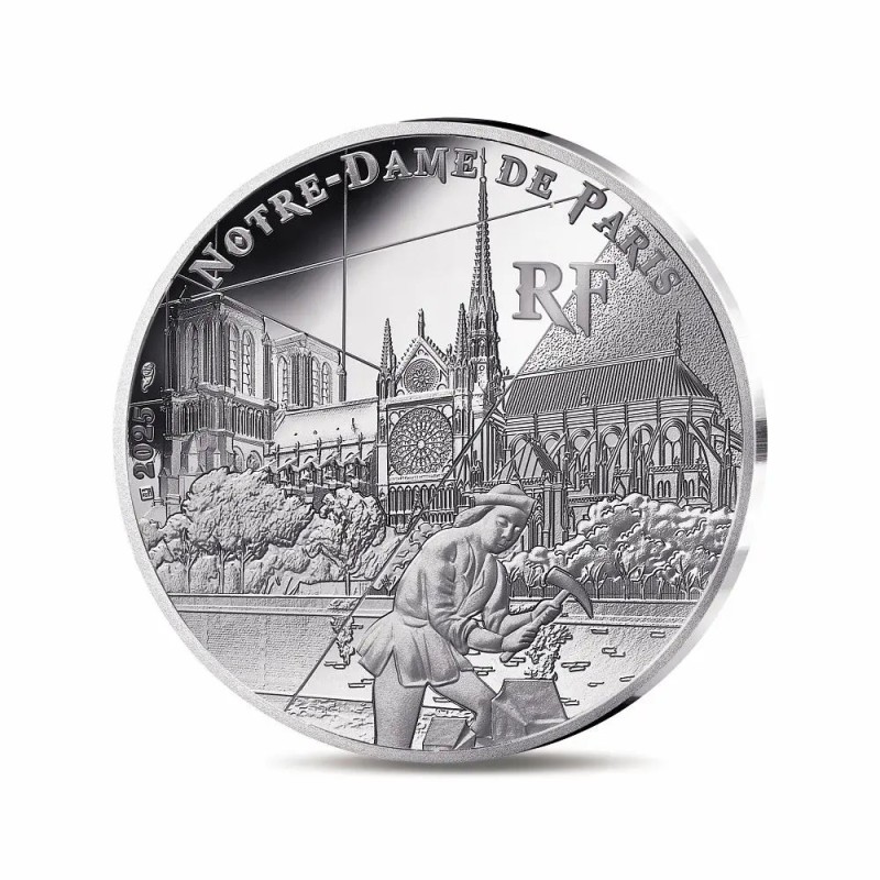 10 Euro 2025 - Notre-dame de Paris - Rives de seine - Unesco - argent BE
