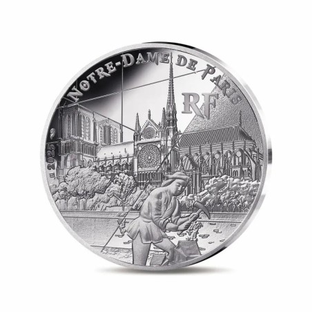 10 Euro 2025 - Notre-dame de Paris - Rives de seine - Unesco - argent BE