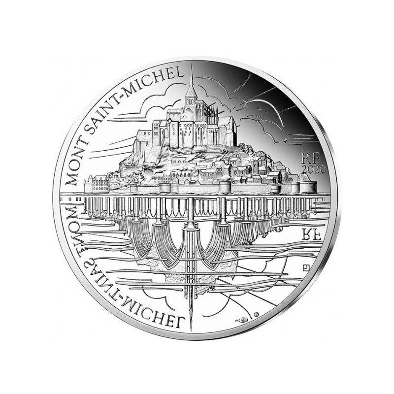 10 Euro 2020 - Mont saint michel - Unesco - argent BE
